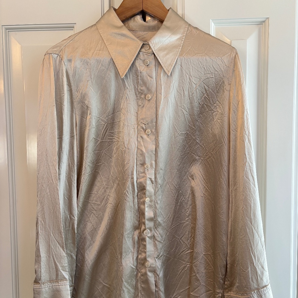 COS Silky Blouse with Bell Sleeves  (never worn) Sz 6